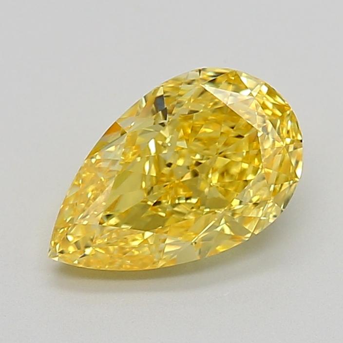 2.05 Ct. Fancy Vivid  Yellow Pear Lab Grown Diamond