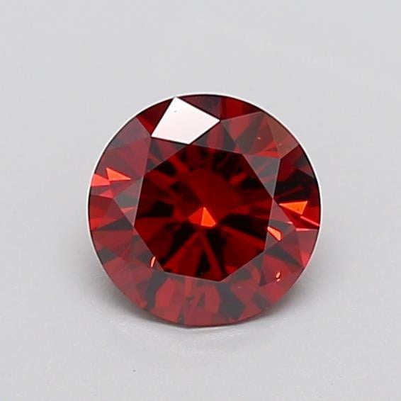 1.18 Ct. Fancy Deep  Orange Round Lab Grown Diamond