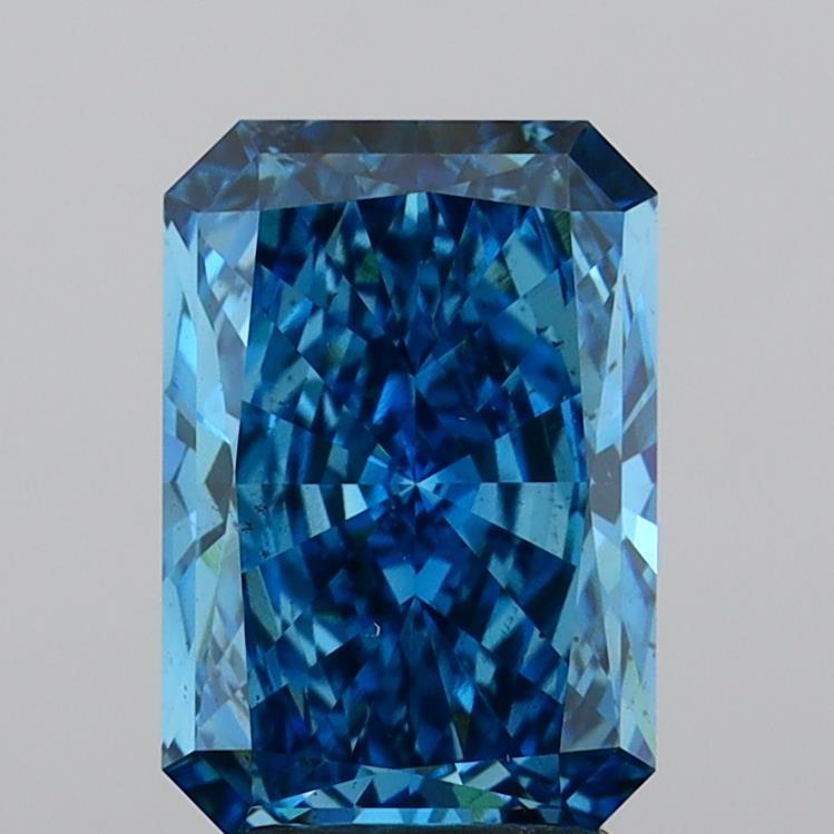 3.00 Ct. Fancy Vivid  Blue Radiant Lab Grown Diamond