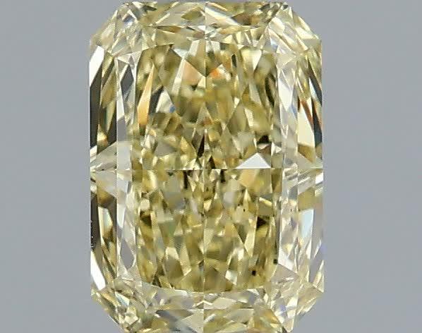 1.09 Ct. Fancy  Yellow Radiant Lab Grown Diamond