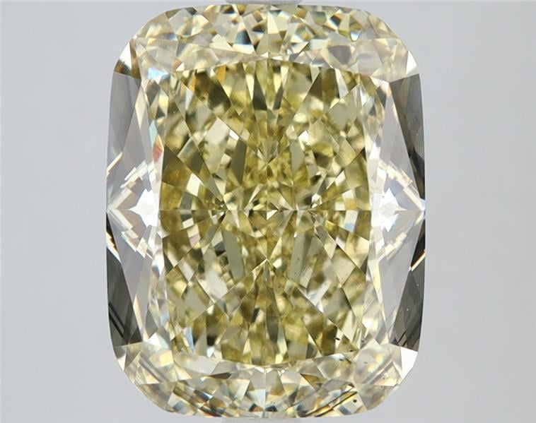 5.02 Ct. Fancy  Yellow Cushion Lab Grown Diamond