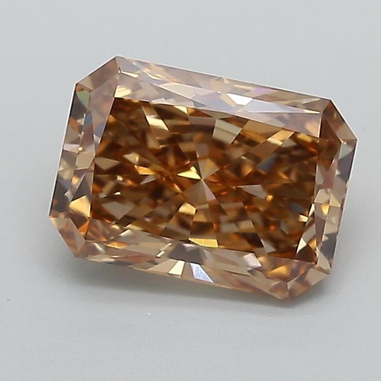 2.10 Ct. Light  Brown Radiant Lab Grown Diamond