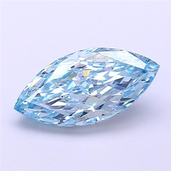 1.49 Ct. Fancy Vivid Blue Marquise Lab Grown Diamond