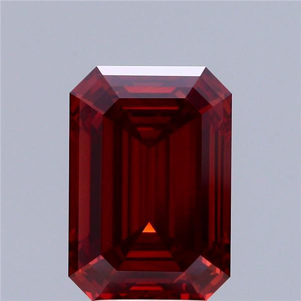 5.04 Ct. Fancy Vivid Orange Emerald Lab Grown Diamond