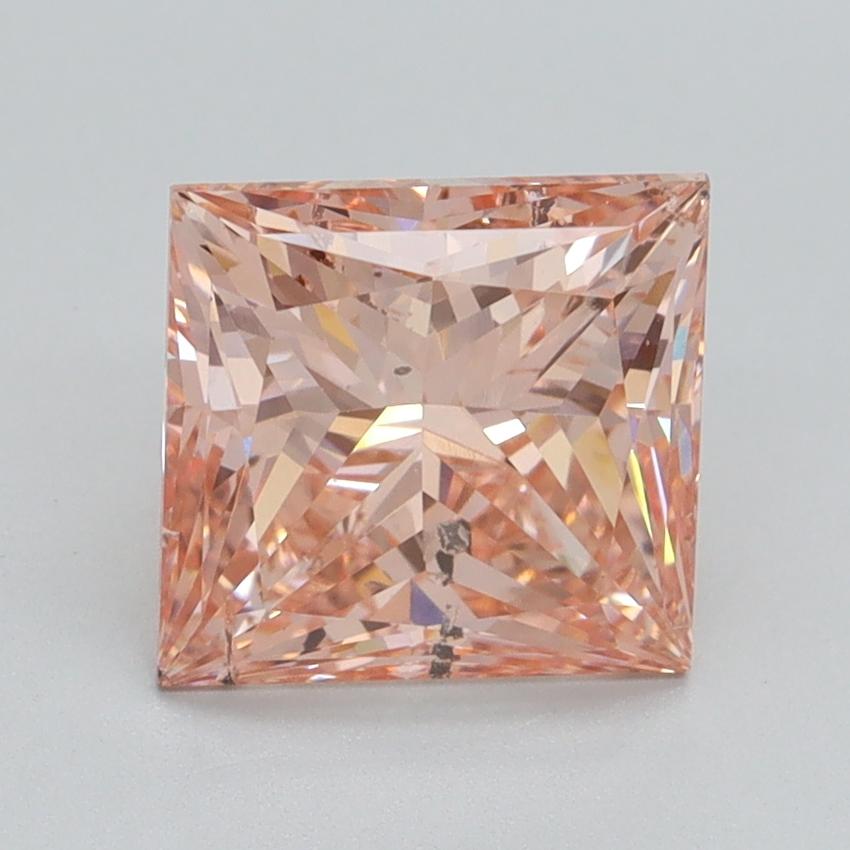 2.40 Ct. Fancy Intense Pink Princess Lab Grown Diamond
