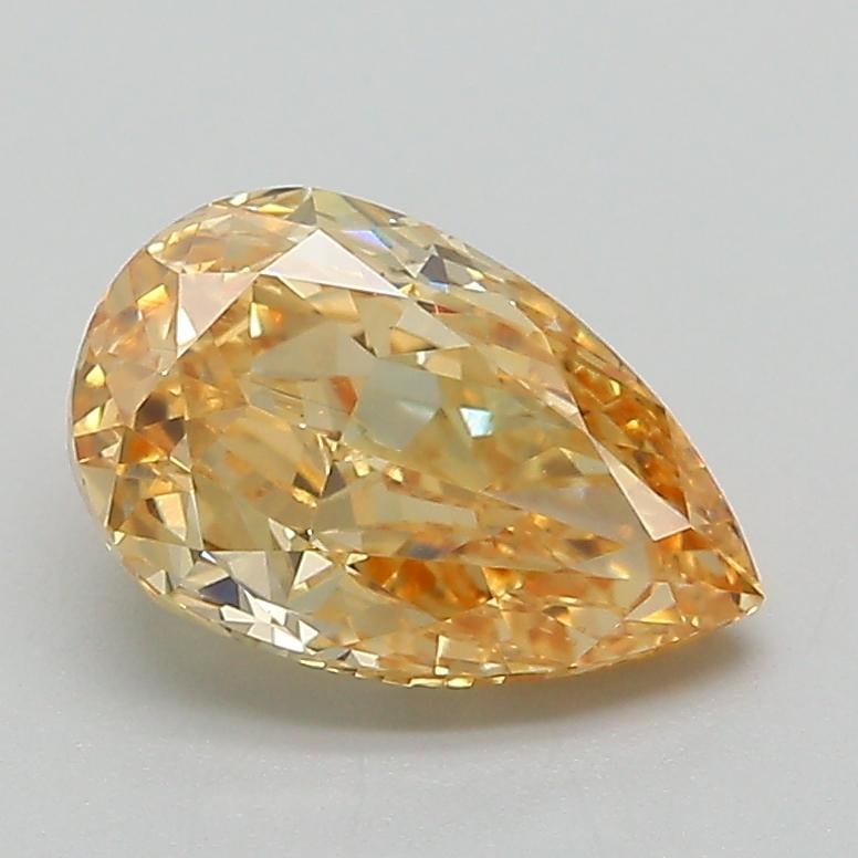 1.60 Ct. Fancy Vivid Yellow Pear Lab Grown Diamond