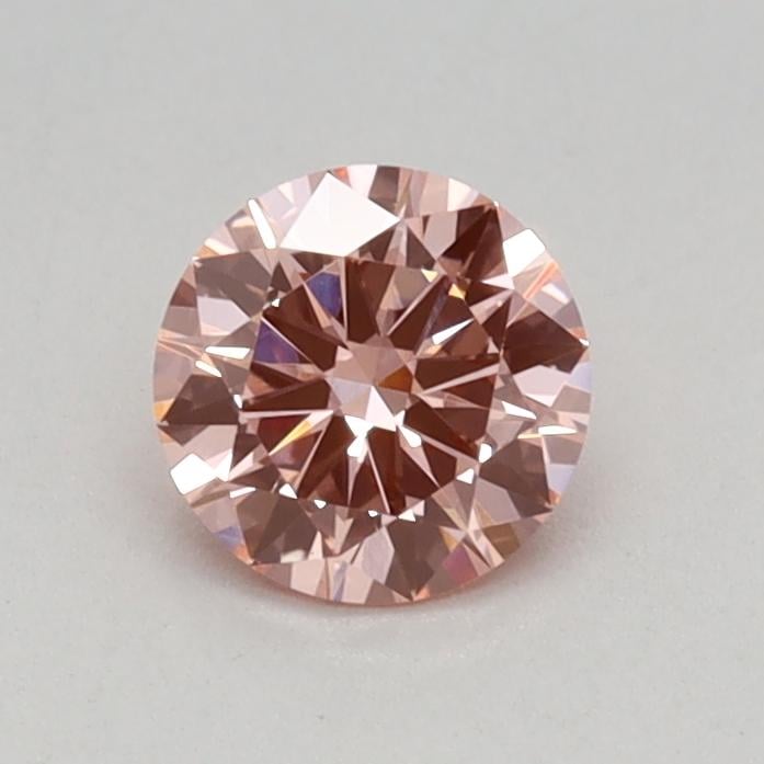0.38 Ct. Fancy Vivid Pink Round Lab Grown Diamond