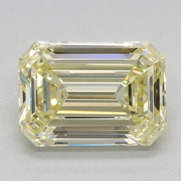 1.01 Ct. Fancy Light Yellow Emerald Lab Grown Diamond