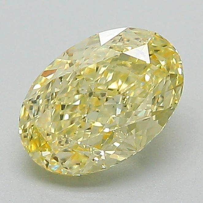 1.53 Ct. Fancy Yellow Oval Lab Grown Diamond