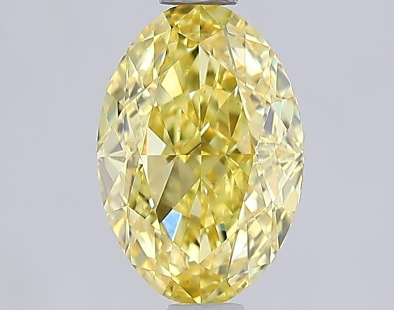 1.52 Ct. Fancy Intense  Yellow Oval Lab Grown Diamond