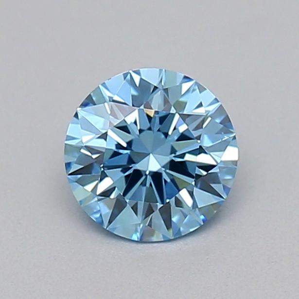 0.27 Ct. Fancy Vivid  Blue Round Lab Grown Diamond