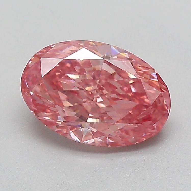 1.55 Ct. Fancy Vivid  Pink Oval Lab Grown Diamond