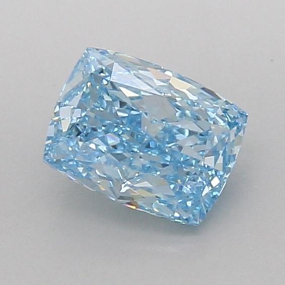 1.01 Ct. Fancy Vivid Blue Cushion Lab Grown Diamond