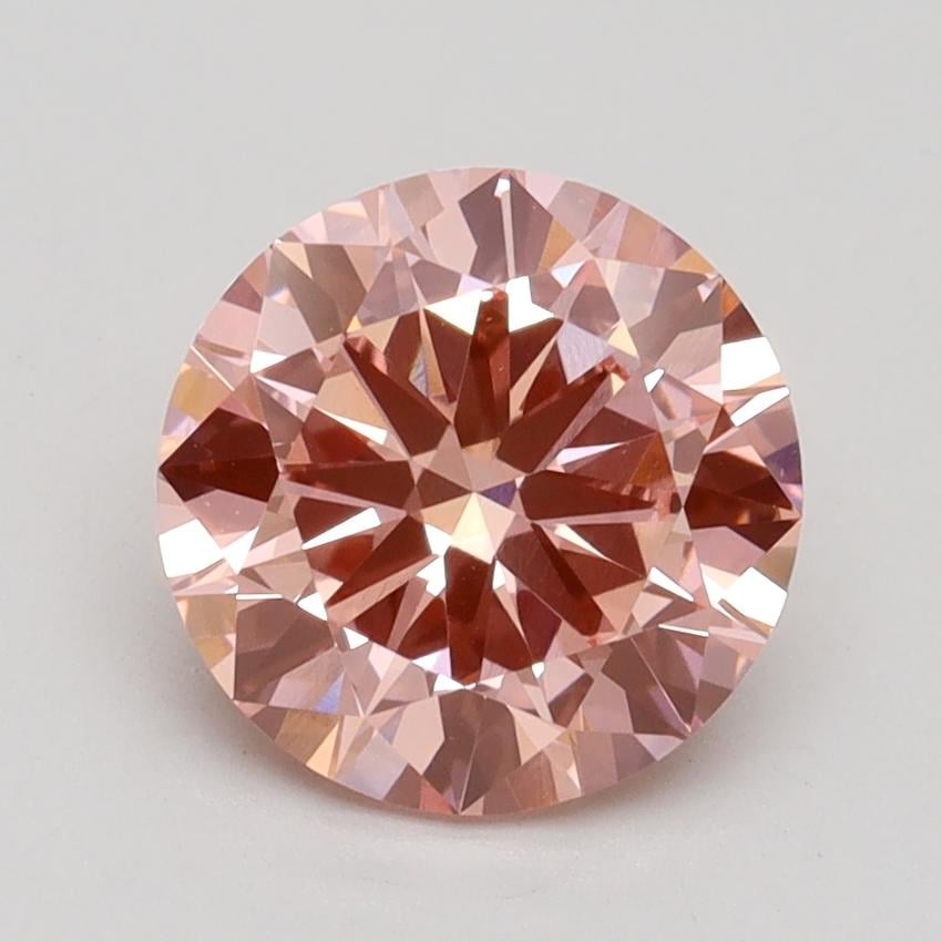 2.00 Ct. Fancy Intense Pink Round Lab Grown Diamond