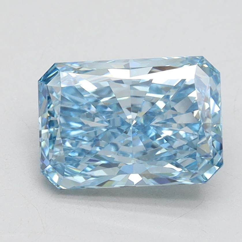 1.88 Ct. Fancy Vivid Blue Radiant Lab Grown Diamond