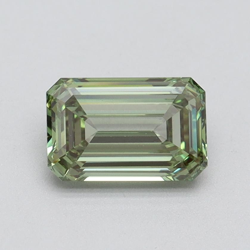1.01 Ct. Fancy Intense Green Emerald Lab Grown Diamond