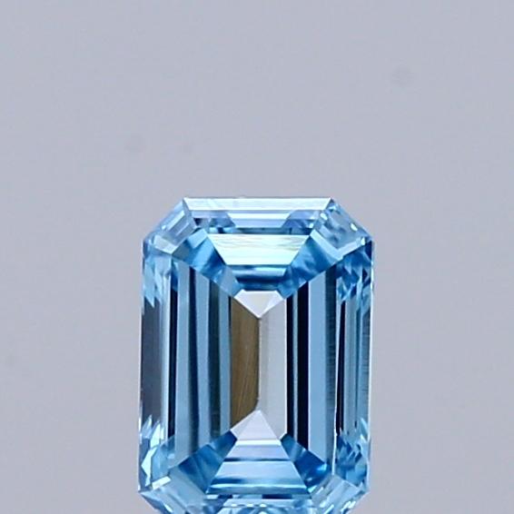 0.31 Ct. Fancy Vivid  Blue Emerald Lab Grown Diamond