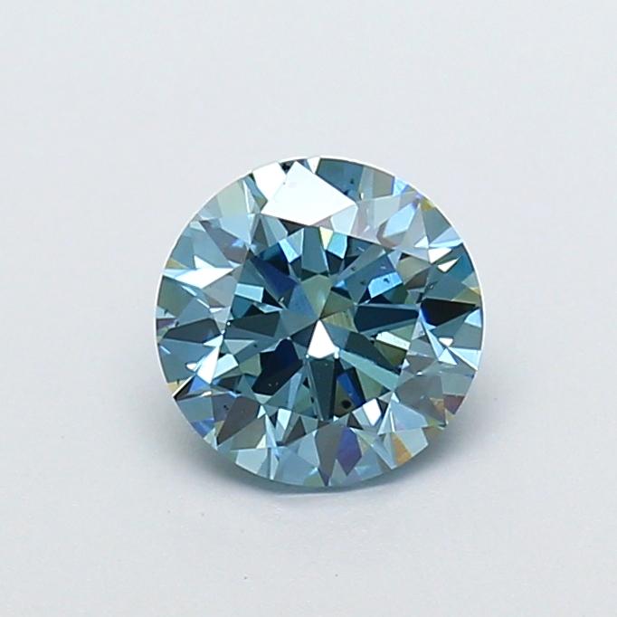 1.18 Ct. Fancy Vivid  Blue Round Lab Grown Diamond