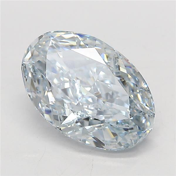 2.32 Ct. Fancy Intense  Blue Oval Lab Grown Diamond