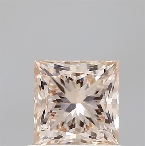 0.85 Ct. Fancy Brownish Pink Princess Lab Grown Diamond