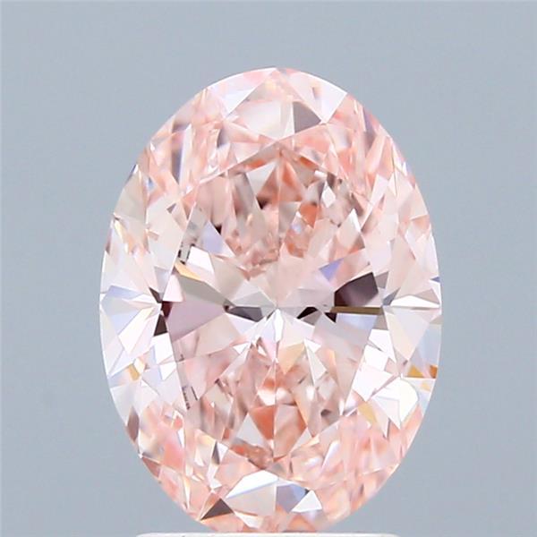 2.10 Ct. Fancy Intense Pink Oval Lab Grown Diamond