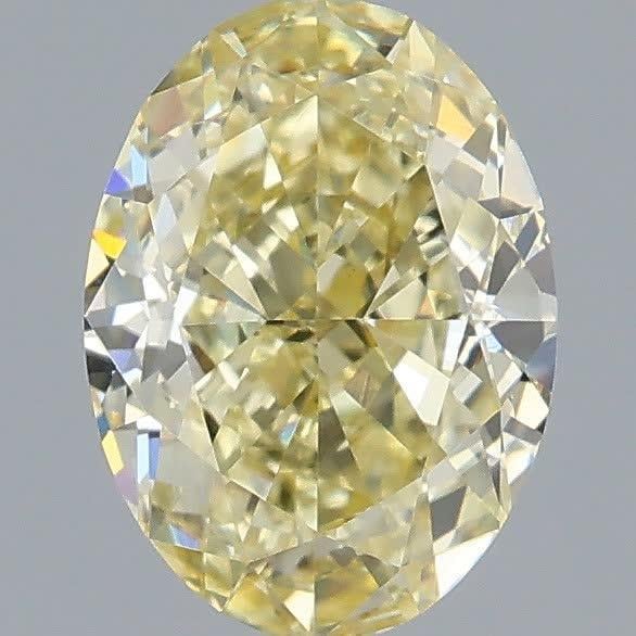 1.06 Ct. Fancy Yellow Oval Lab Grown Diamond