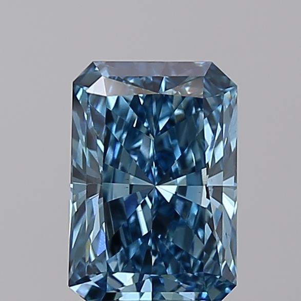 1.51 Ct. Fancy Vivid Blue Radiant Lab Grown Diamond