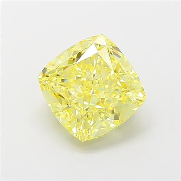 1.86 Ct. Fancy Intense Yellow Cushion Lab Grown Diamond
