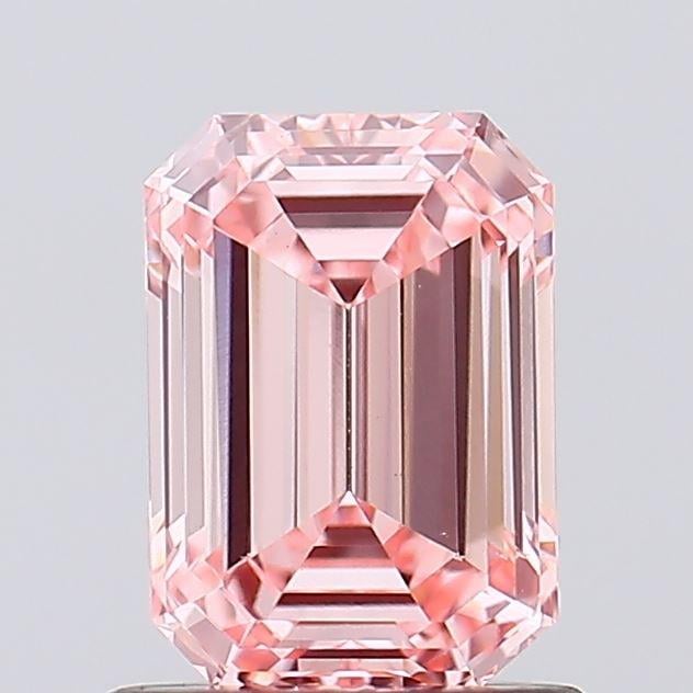 1.11 Ct. Fancy Vivid Pink Emerald Lab Grown Diamond