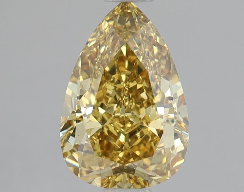 1.41 Ct. Fancy Intense Yellow Pear Lab Grown Diamond