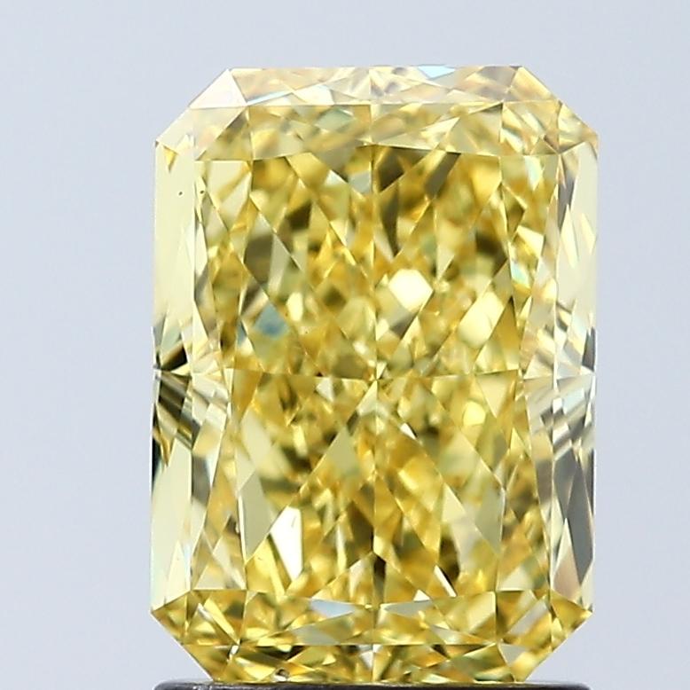 2.01 Ct. Fancy Vivid Yellow Radiant Lab Grown Diamond