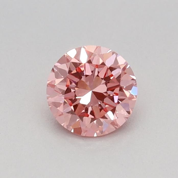 0.31 Ct. Fancy Vivid Pink Round Lab Grown Diamond