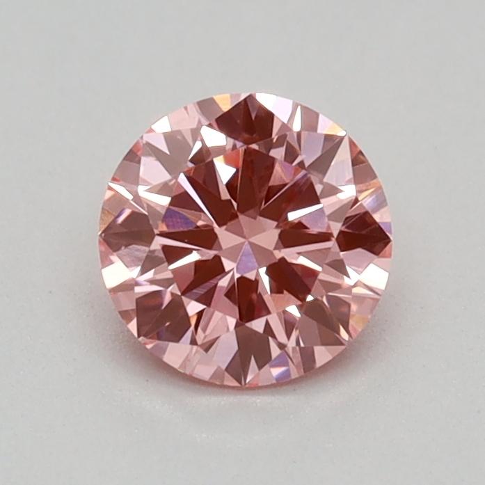 0.33 Ct. Fancy Vivid Pink Round Lab Grown Diamond