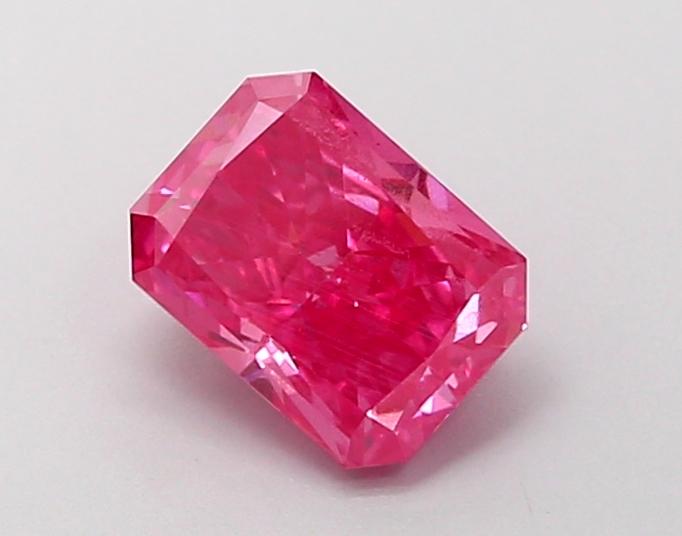 1.07 Ct. Fancy Vivid Pink Radiant Lab Grown Diamond