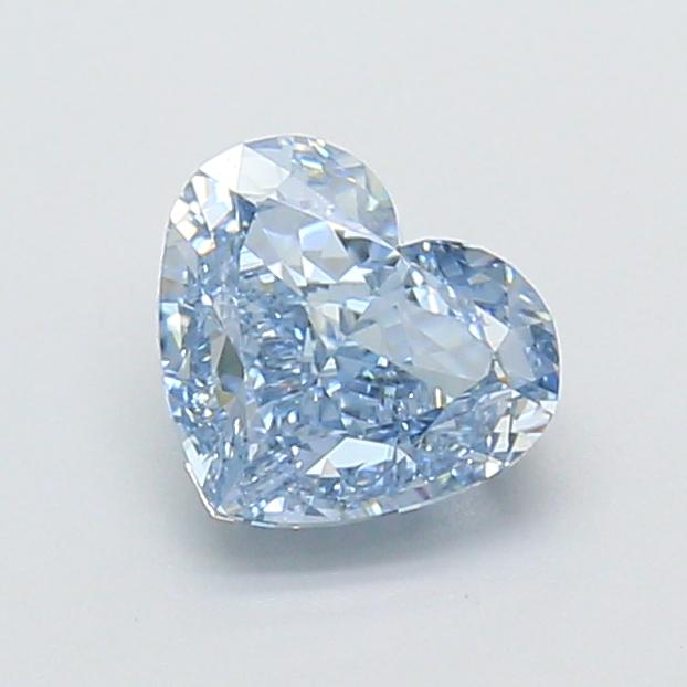 1.22 Ct. Fancy Vivid  Blue Heart Lab Grown Diamond