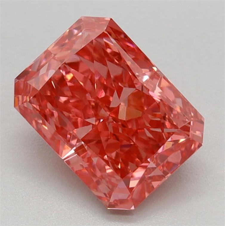 1.36 Ct. Fancy Vivid Pink Radiant Lab Grown Diamond