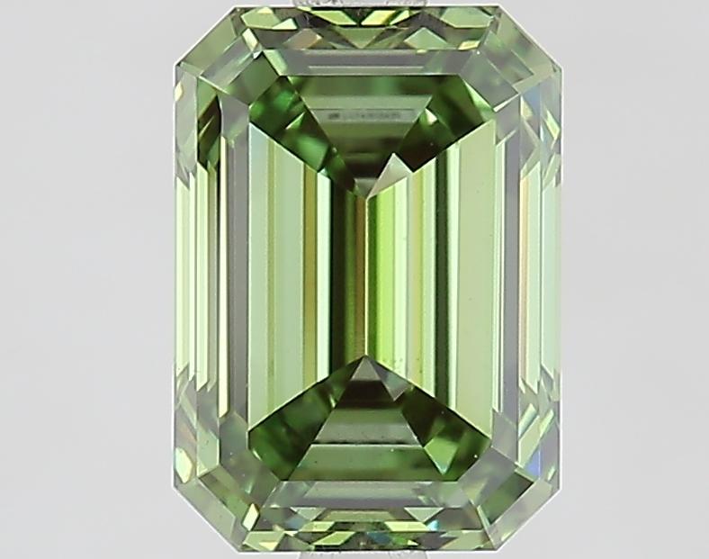 2.46 Ct. Fancy Vivid Green Emerald Lab Grown Diamond