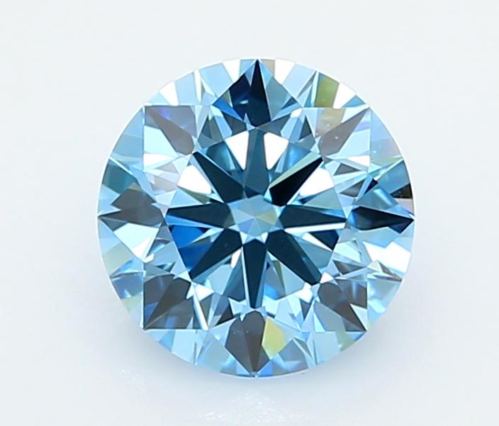 2.04 Ct. Fancy Vivid  Blue Round Lab Grown Diamond