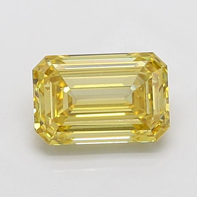3.09 Ct. Fancy Intense Yellow Emerald Lab Grown Diamond