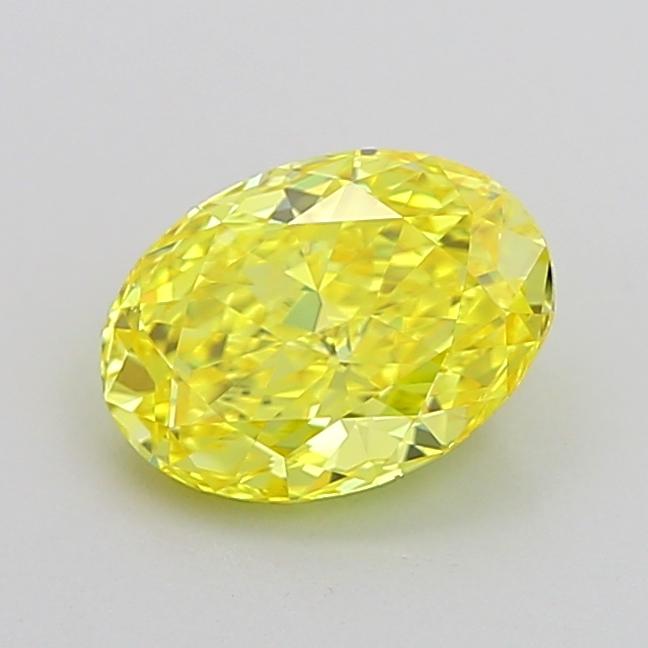 1.33 Ct. Fancy Vivid None Yellow Oval Lab Grown Diamond