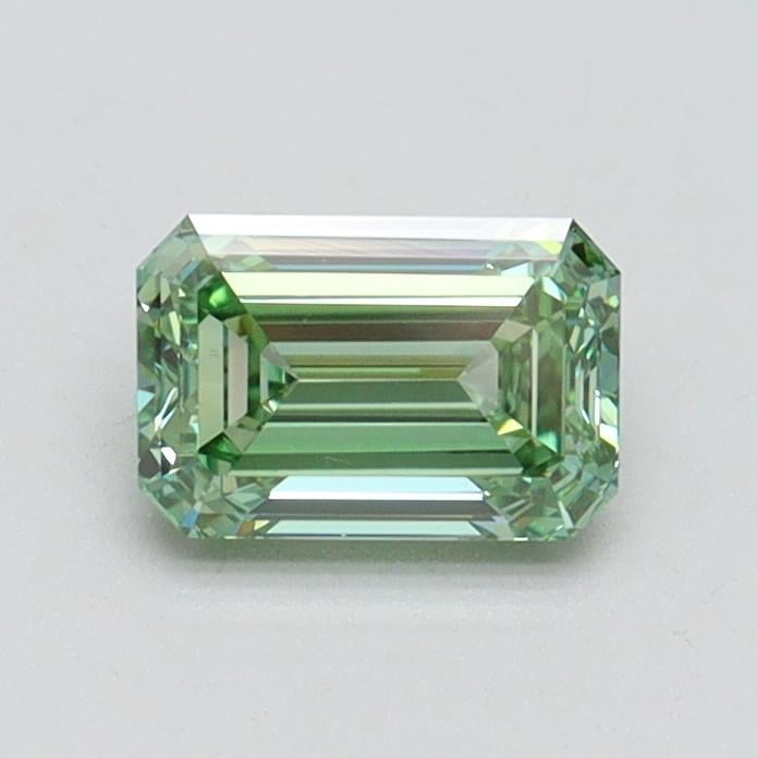 0.65 Ct. Fancy Vivid Pacific Green Emerald Lab Grown Diamond