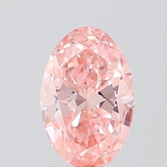 1.06 Ct. Fancy Vivid Pink Oval Lab Grown Diamond