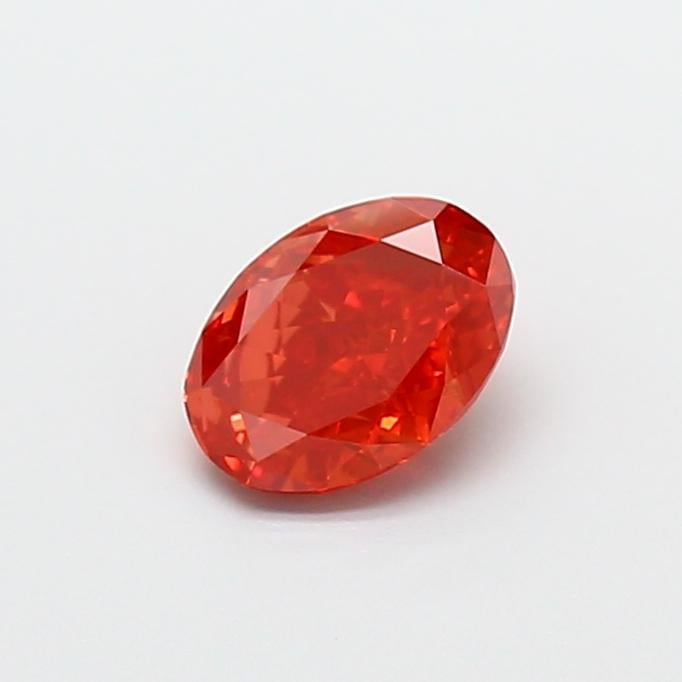 1.01 Ct. Fancy Vivid Red Oval Lab Grown Diamond