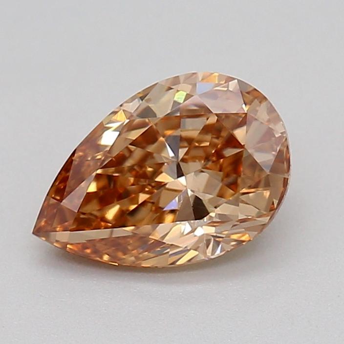 0.54 Ct. Fancy  Brown Pear Lab Grown Diamond