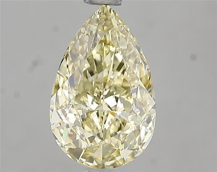 2.01 Ct. Fancy Yellow Pear Lab Grown Diamond