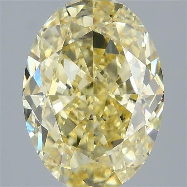 3.56 Ct. Fancy Intense Yellow Oval Lab Grown Diamond