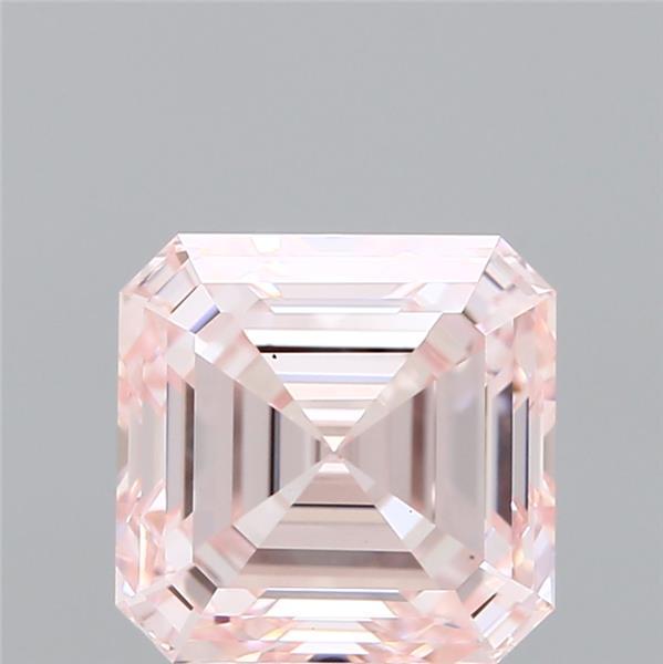 3.18 Ct. Fancy Pink Asscher Lab Grown Diamond