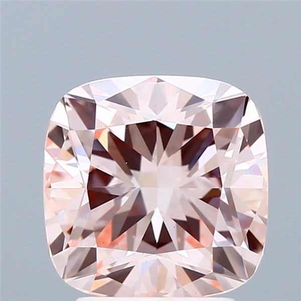 3.07 Ct. Fancy Intense Pink Cushion Lab Grown Diamond
