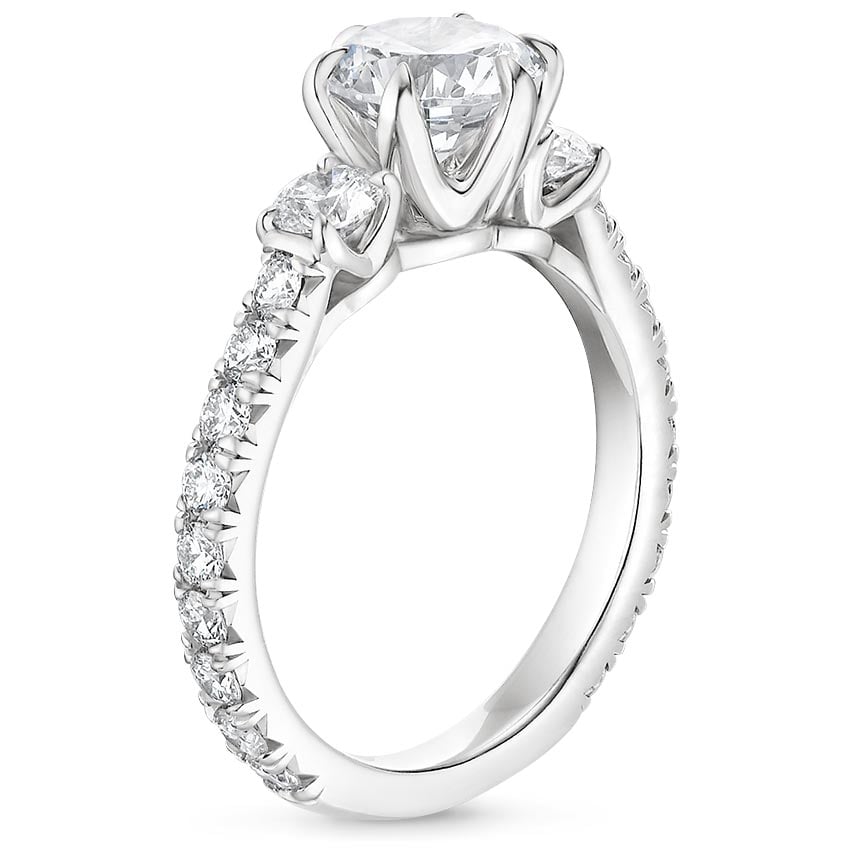 18K White Gold Gramercy Diamond Ring (3/4 ct. tw.), large side view