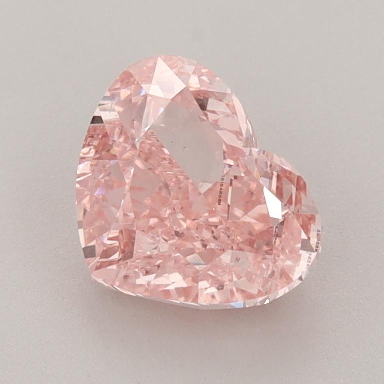 1.71 Ct. Fancy Vivid  Pink Heart Lab Grown Diamond